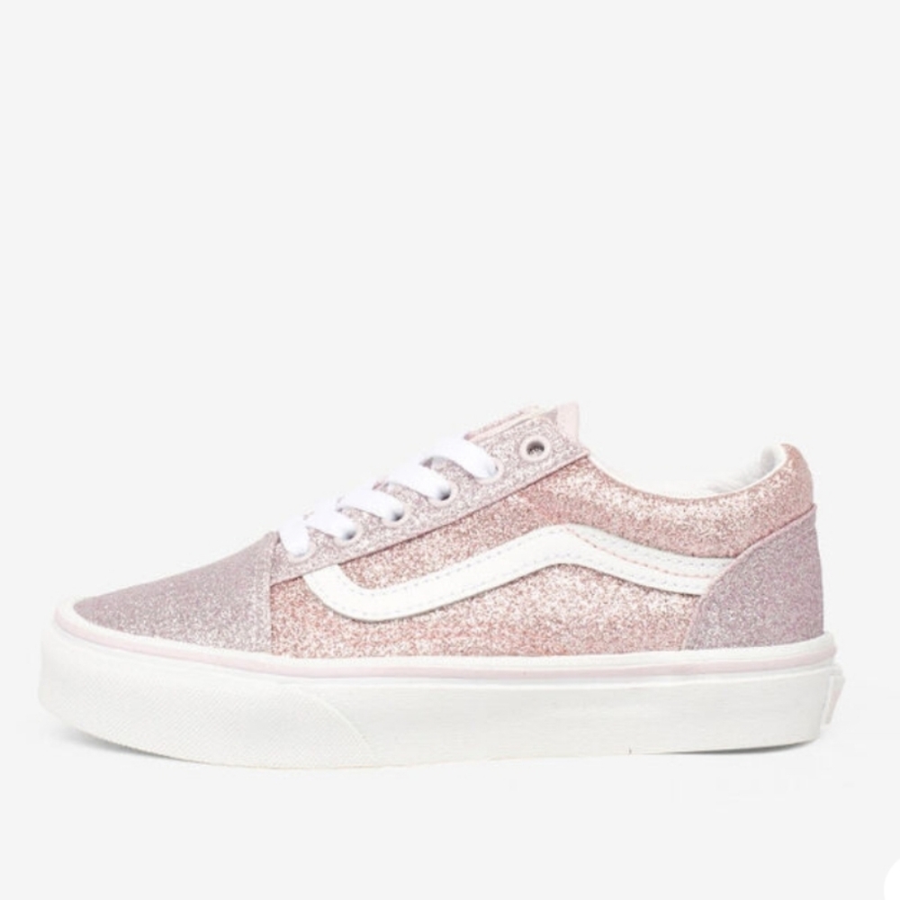 Vans Old Skool Sparkle Kids Size 4.5 Sneakers